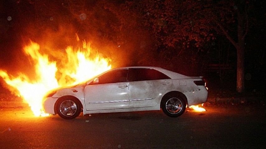 Toyota Camry v70 сгоревшая машина